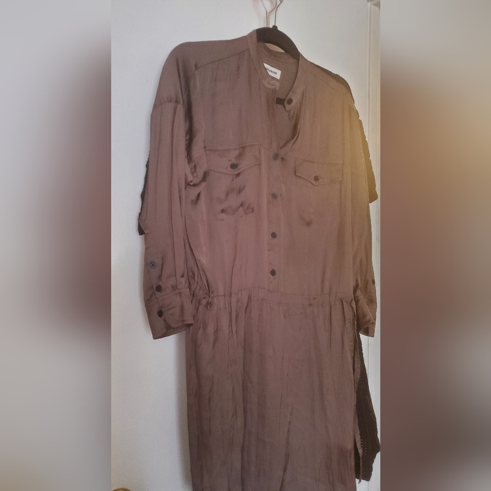 ZADIG & VOLTAIRE Romeo Satin Robe Dress. - Picture 10 of 16